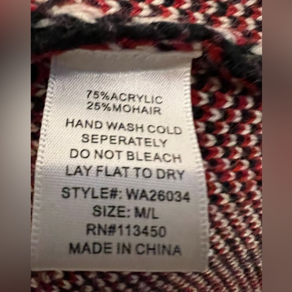 Alya open front cardigan plaid M/L - Picture 4 of 4